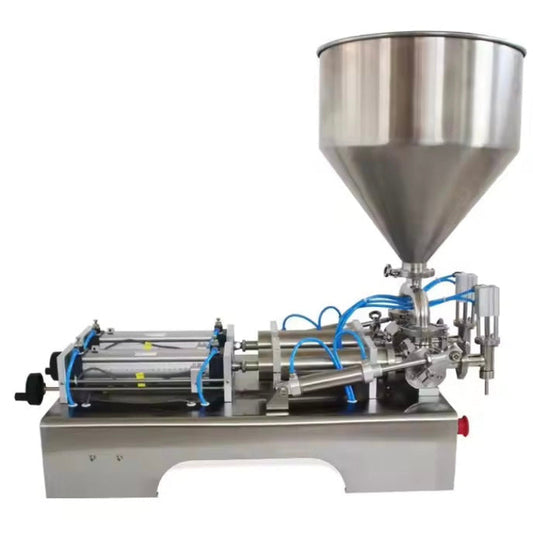 Semi automatic double mouth bag paste filling machine