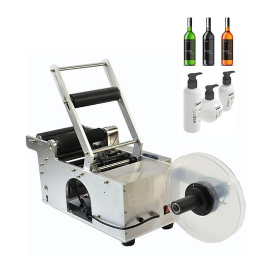Aluminum Round Bottle Sticker Labeling Machine