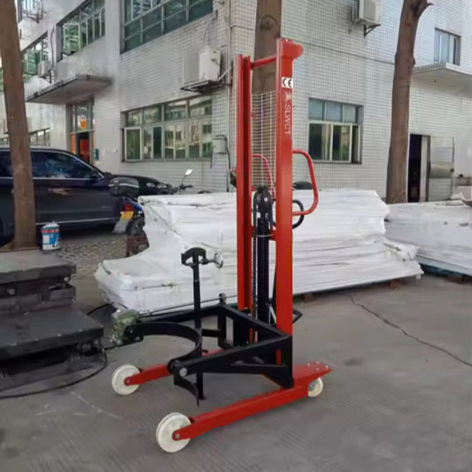 Manual Oil Drum Stacker Hand Cranked Forklift