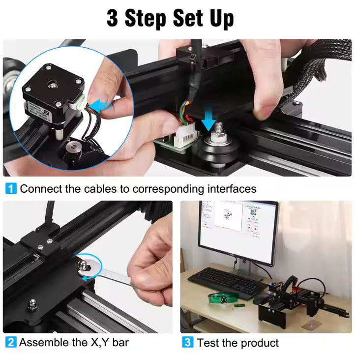 Small Desktop High-precision CNC Laser Engraving Machine