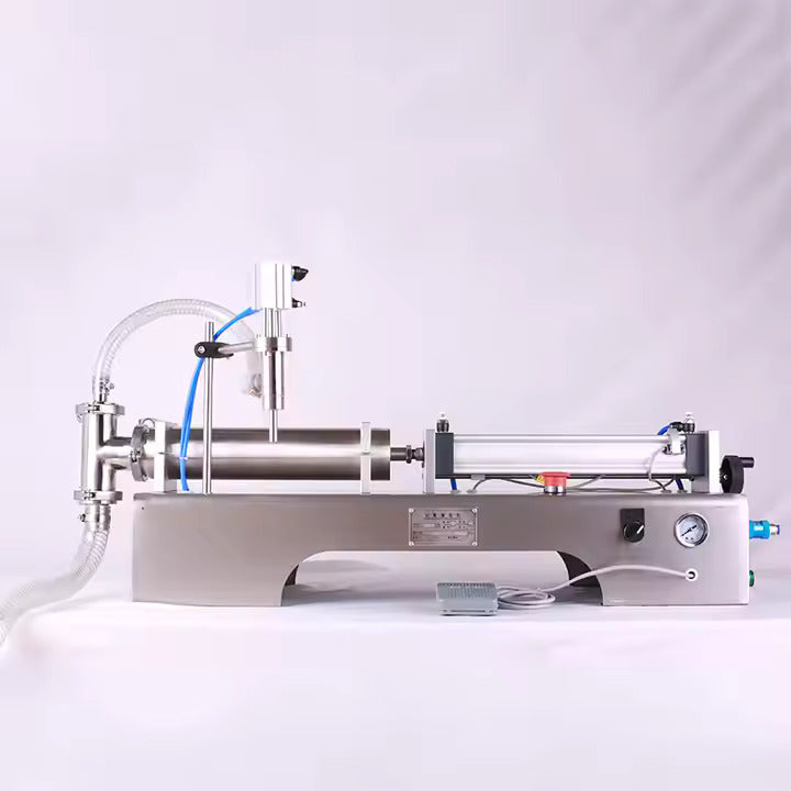 Horizontal Pneumatic Single Head Liquid Filling Machine