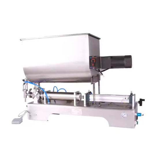 Peanut Butter Chili Sauce Nut Sauce Filling Machine Cream Bottle With Mixing Bucket