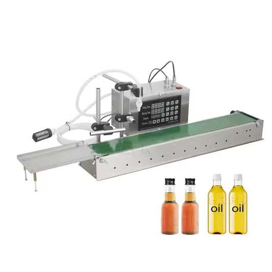 Digital Control Liquid Filling Machine With Conveyor