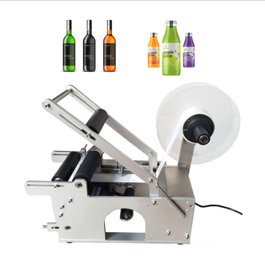 Aluminum Round Bottle Sticker Labeling Machine