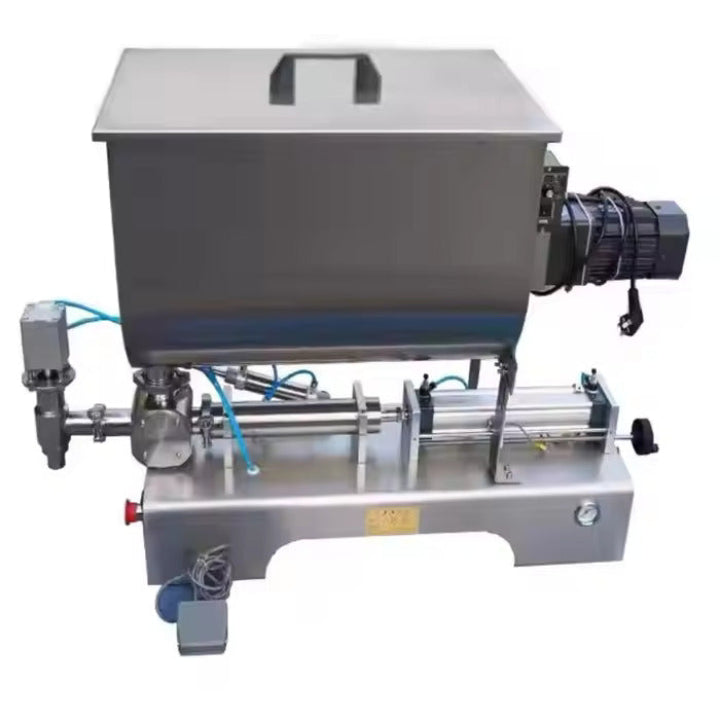 Peanut Butter Chili Sauce Nut Sauce Filling Machine Cream Bottle With Mixing Bucket