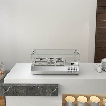 Pizza Salad Preparation Table