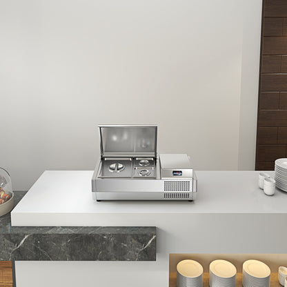 Pizza Salad Preparation Table