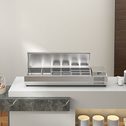 Pizza Salad Preparation Table