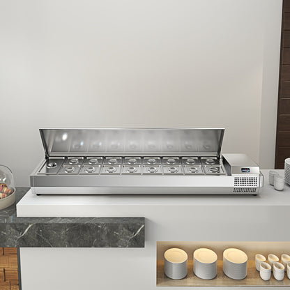 Pizza Salad Preparation Table