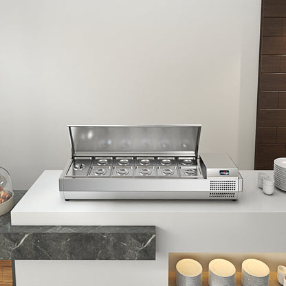 Pizza Salad Preparation Table