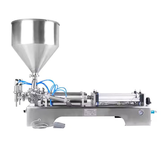Semi Automatic Double Nozzles Spout Bag Paste Filling Machine