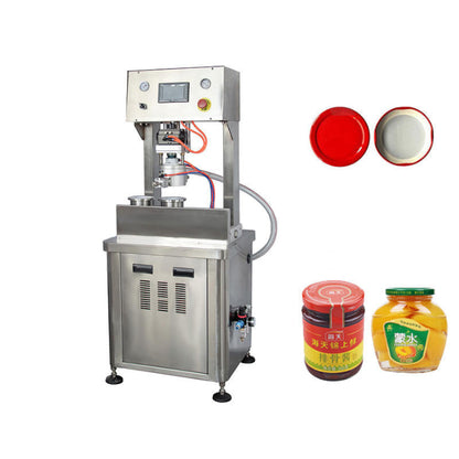 2 Head Glass Cans Vacuum Capping Machine