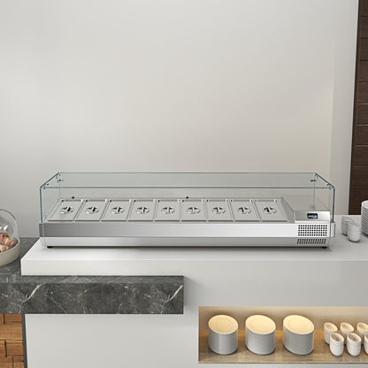 Pizza Salad Preparation Table