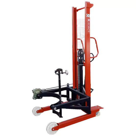 Manual Oil Drum Stacker Hand Cranked Forklift