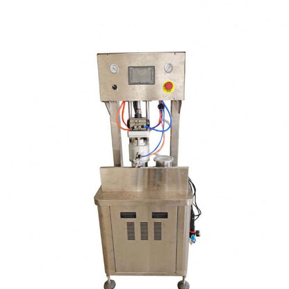 2 Head Glass Cans Vacuum Capping Machine