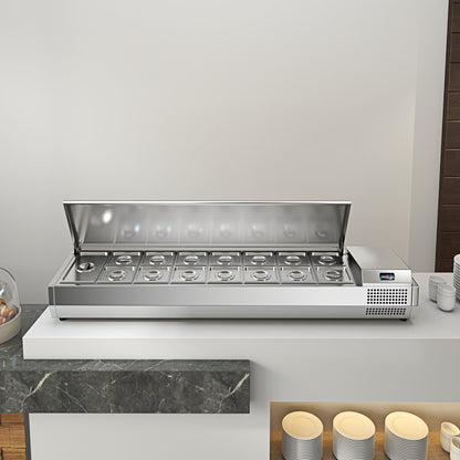 Pizza Salad Preparation Table