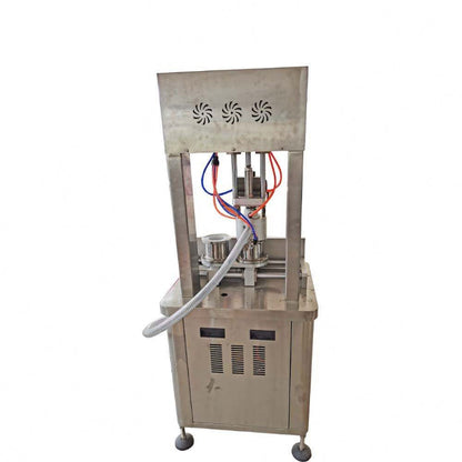 2 Head Glass Cans Vacuum Capping Machine