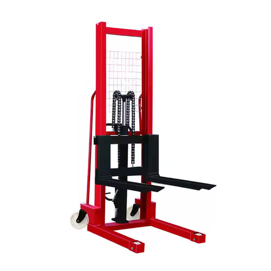 Manual Hydraulic Pallet Handling Manual Stacker Forklift