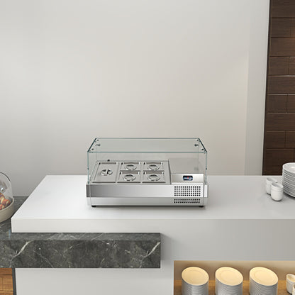 Pizza Salad Preparation Table