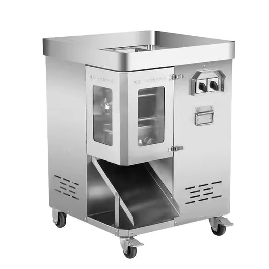 Commercial Stainless Steel Double Knife Meat Slicer