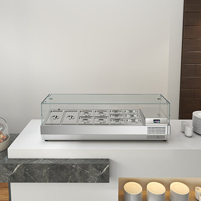 Pizza Salad Preparation Table