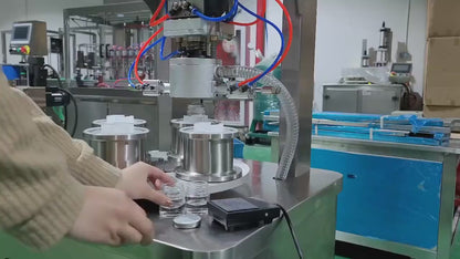 4 Head Glass Cans Vacuum Capping Machine