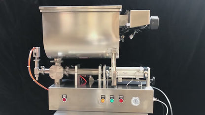Peanut Butter Chili Sauce Nut Sauce Filling Machine Cream Bottle With Mixing Bucket