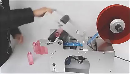 MT-50S Semi Automatic Round Bottle Sticker Labeling Machine