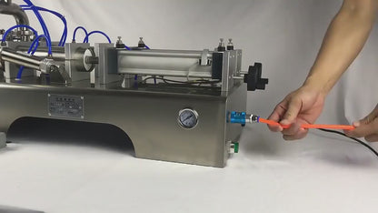 Semi Automatic Double Nozzles Spout Bag Paste Filling Machine